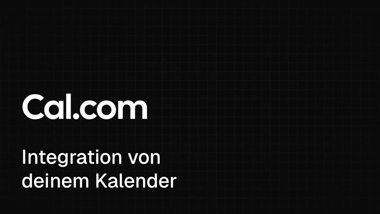 Cal.com verbinden