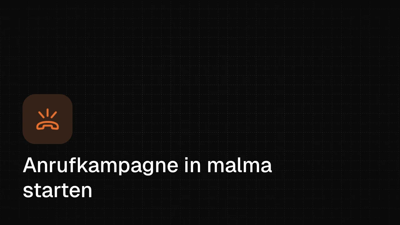 Eine Anrufkampagne starten