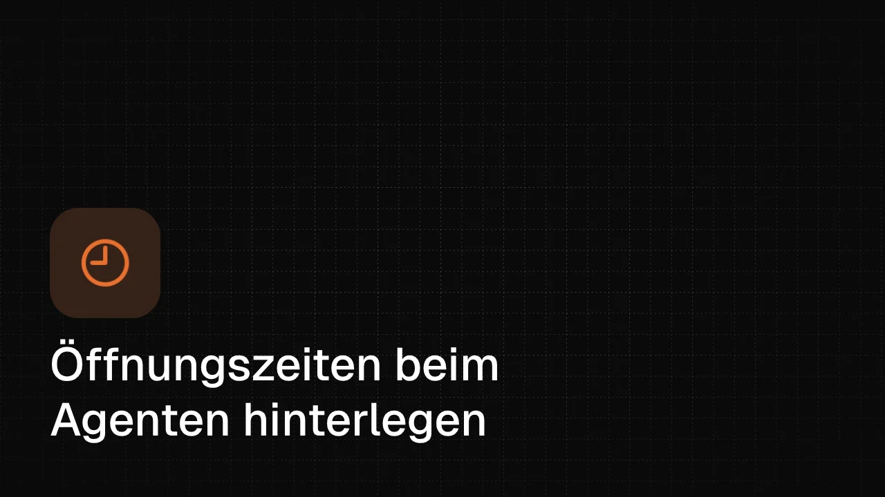 Öffnungszeiten und Anrufweiterleitungen